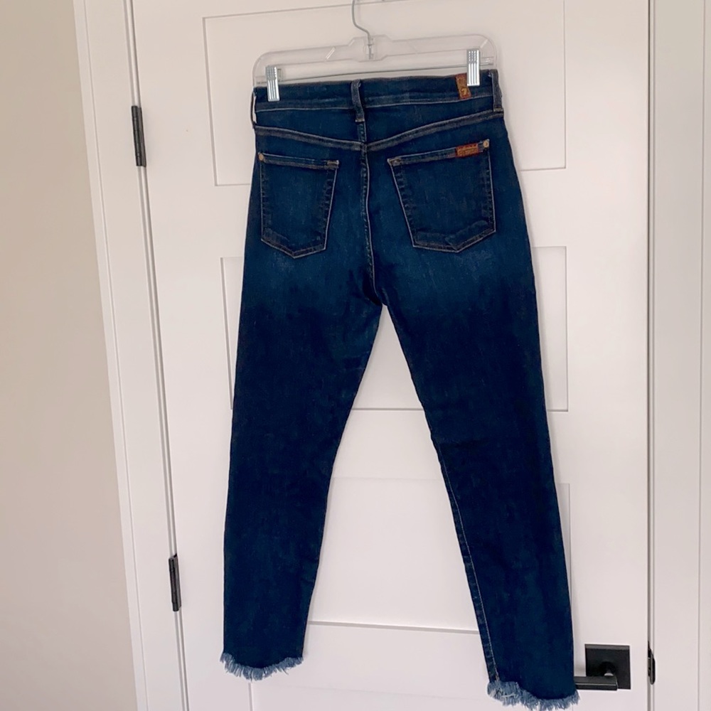 7 For All Mankind mid-rise ankle skinny
